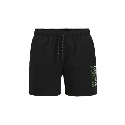 Afbeelding van JACK&amp;JONES JUNIOR JPSTMAUI JJSWIM DOUBLE LOGO AKM SN JNR Jongens Zwembroek Black