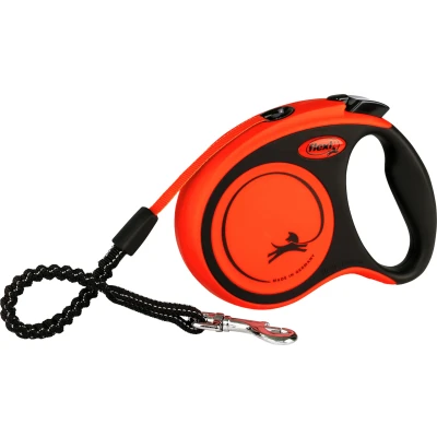 Afbeelding van Flexi Rollijn Xtreme Tape Hondenriem 5 m Oranje Zwart Voor Honden Tot 20 Kg S