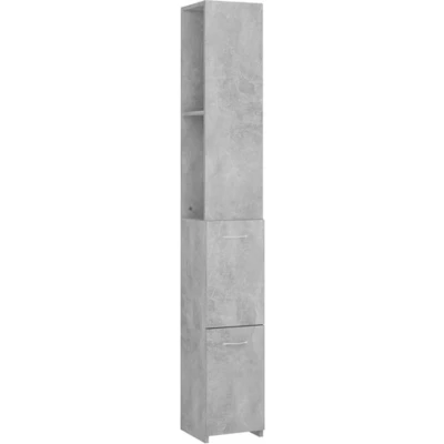 Afbeelding van Badkamerkast 25x25x170 cm spaanplaat betongrijs