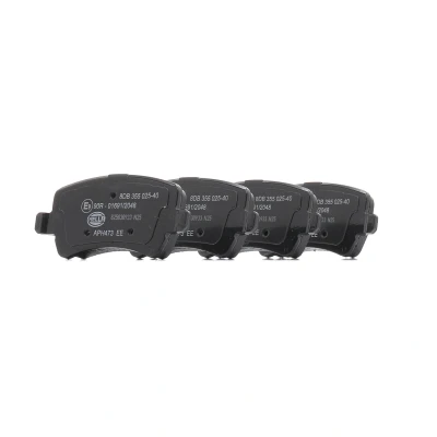 Afbeelding van HELLA 8DB 355 025 401 Remblokkenset Niet geschikt voor slijtage waarschuwingscontact Met remzadelschroef toebehoren VOLVO: V70 3, XC60 I, V60 I