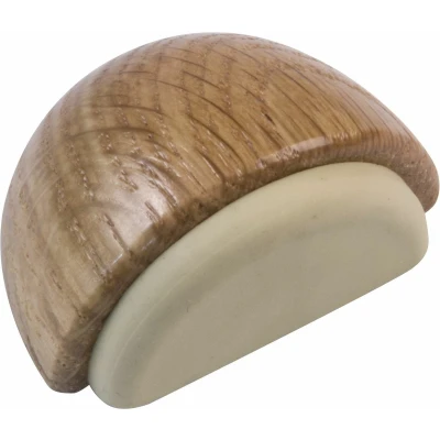 Afbeelding van AMIG Deurstop/deurmagneet D48mm zelfklevend eiken hout