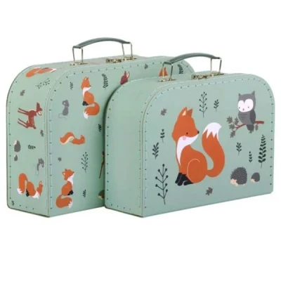 Afbeelding van A little lovely company kofferset bosvriendjes 2st