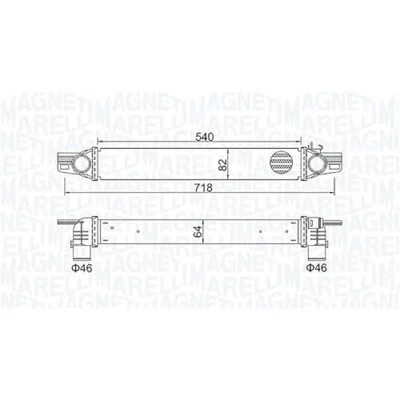 Afbeelding van Magneti Marelli Interkoeler 351319204360