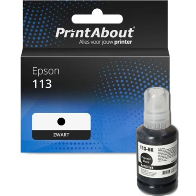 Afbeelding van Huismerk Epson 113 (C13T06B140) Inktcartridge Zwart