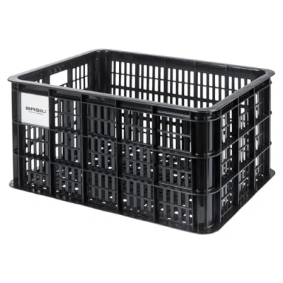 Afbeelding van Basil fietskrat MIK L, 40L, gerecycled kunststof, black