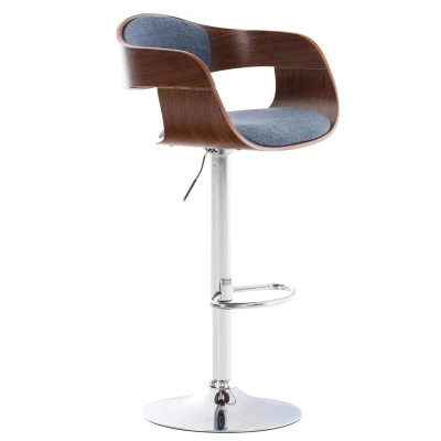 Afbeelding van Barkruk Vadso Stof WAL, Blauw
