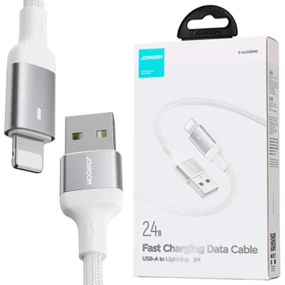 Afbeelding van Joyroom USB kabel Lightning 2.4A A10 serie 2 m wit (S UL012A10)