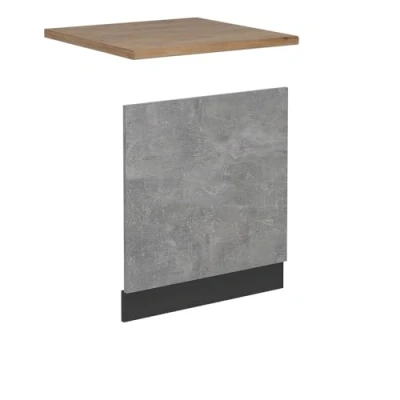 Afbeelding van Vicco Voorpaneel vaatwasser R Line, Beton/Antraciet, 60 cm , WB Eik