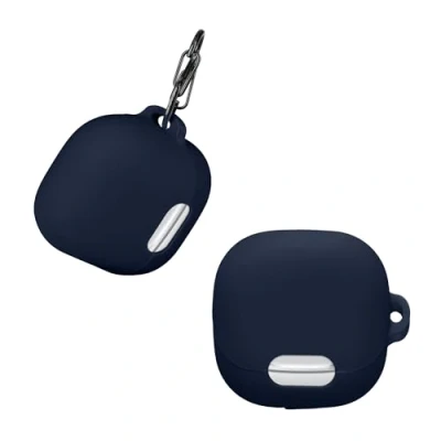 Afbeelding van kwmobile Hoes geschikt voor Anker Soundcore Liberty 4 NC Siliconen cover oordopjes in donkerblauw