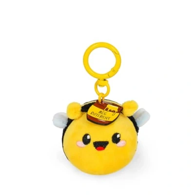 Afbeelding van Legami porte clés Super Soft! à thème Bee, en peluche, pendentif avec message gravé et mousqueton zinc, 7 x 11 cm, jaune, S