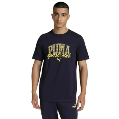 Afbeelding van PUMA CLASS Graphic Tee Heren tshirt new navy Maat L