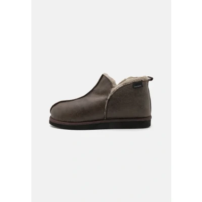 Afbeelding van Shepherd Anton Pantoffels, Heren, Maat: 41, Stone oild antique Schaapsleer