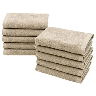 Afbeelding van ZOLLNER Set van 10 kleine gastendoekjes, 30 x cm, katoen, zand