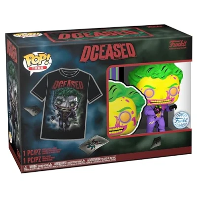 Afbeelding van Funko POP! &amp; Tee: DC Joker CC XL T shirt Kleding met vinylfiguur om te verzamelen Cadeau idee Speelgoed en top korte mouwen voor volwassenen uniseks mannen vrouwen Product