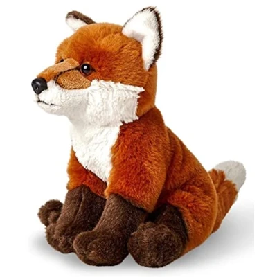Afbeelding van Uni Toys Zittende rode vos 21 cm (hoogte) pluche knuffeldier