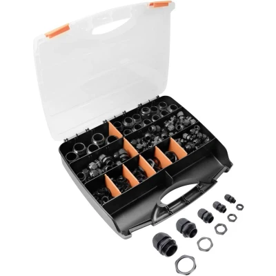 Afbeelding van Quadrios 2102CA110 Wartel assortiment PA66 Zwart (RAL 9005) 1 set(s)