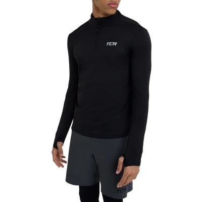 Afbeelding van Cloud Fleece 1/4 Rits Top met Ritszak voor Heren Zwart