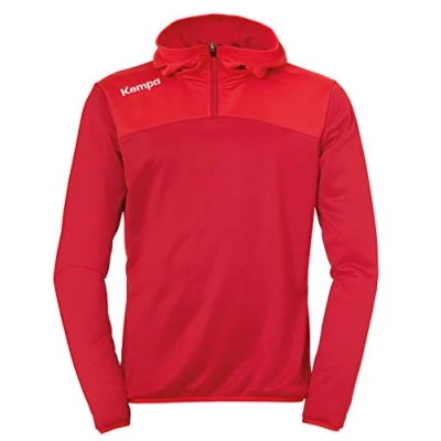 Afbeelding van Kempa Emotion 2.0 Hoody met 1 4 Rits Chili Rood Maat 3XL