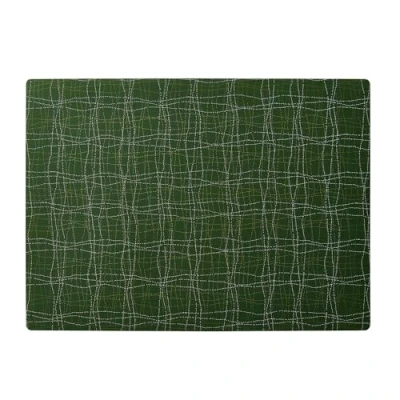 Afbeelding van APS 60585 Placemat van siliconen, wasbaar, vuilafstotend, antislip, 45 x 33 cm, donkergroen, 1 stuk