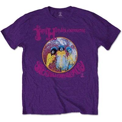 Afbeelding van Jimi Hendrix Are You Experienced Heren T shirt L Paars