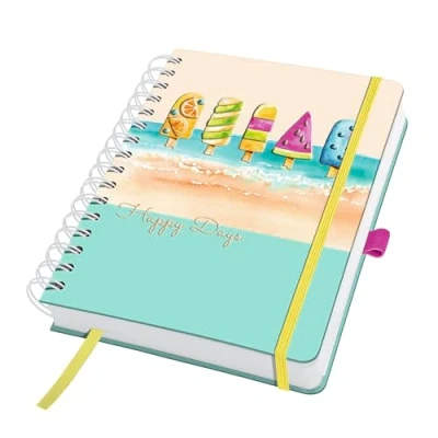 Afbeelding van Sigel spiraal notitieboek A5 Jolie Summer Breeze 240 pagina&#039;s met dots 120 grams papier SI JN655