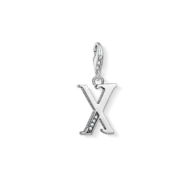 Afbeelding van Thomas Sabo Charm Club Hanger (Letter X) Zilver