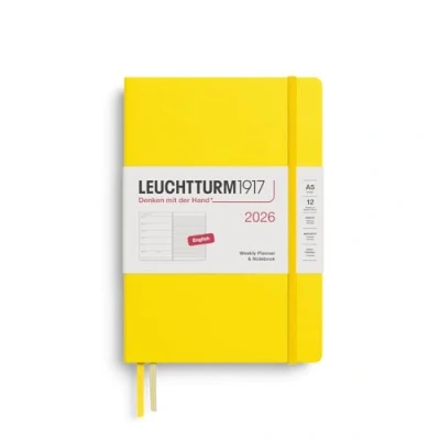 Afbeelding van Leuchtturm1917 Weekly Planner&amp;Notebook A5 12 maanden 2026 Hardcover Lemon