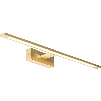 Afbeelding van QAZQA Wandlamp messing 62 cm incl. LED IP44 Jerre