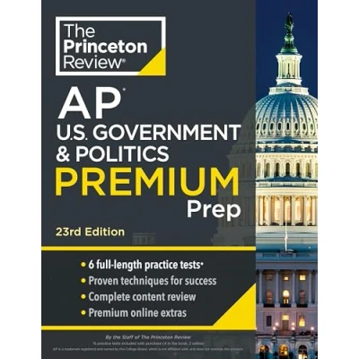 Afbeelding van College Test Preparation Princeton Review AP U.S. Government &amp; Politics Premium Prep, 23rd Edition
