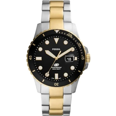 Afbeelding van Fossil Horloge, Heren, Maat: One Size, Two tone/black