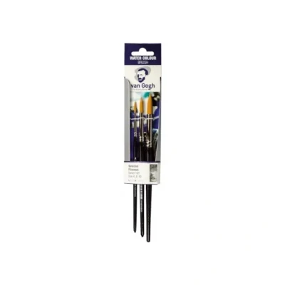 Afbeelding van Van Gogh aquarelverf penselenset 191 middel, set met 3 penselen penseel