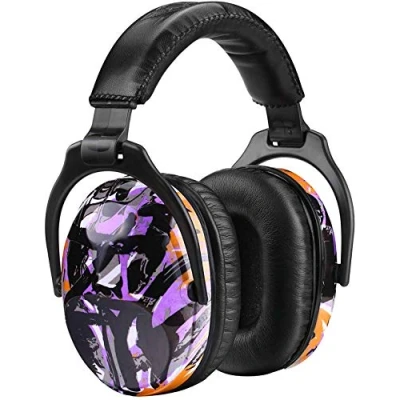 Afbeelding van ZOHAN 030 Casque Anti Bruit Enfant Facilement Réglable Pliable, Protection Auditive confortable avec Sac de Transport, SNR 25dB pour l’Autisme, TDAH, Feux d’Artifice, Concert, (Graffiti Violet)