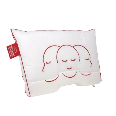 Afbeelding van Silvana Support Rood synthetisch extra zacht hoofdkussen 50x70 cm Wit