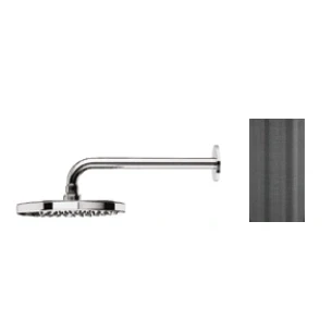 Afbeelding van Waterevolution Flow hoofddouche 250mm met muuraansluiting PVD Gun Metal T164125GME