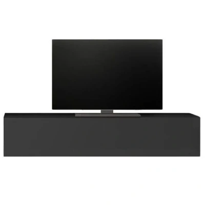 Afbeelding van Zwevend Tv meubel Tesla 138 cm breed hoogglans grijs