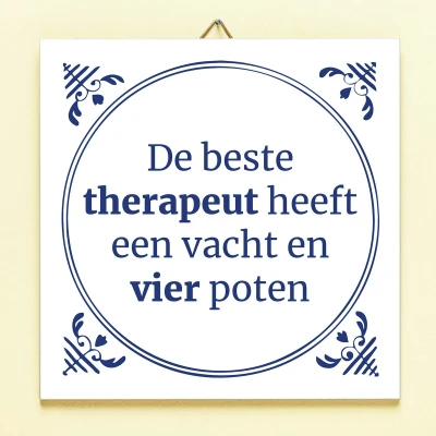 Afbeelding van Tegeltje De Beste Therapeut