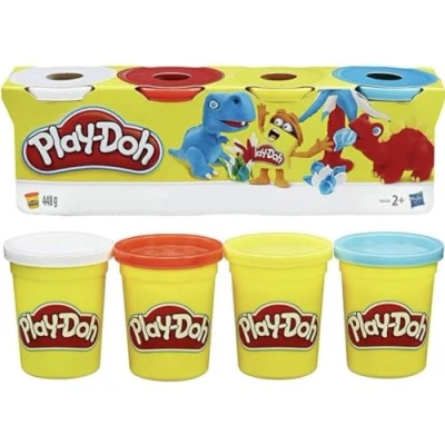 Image de Pack de 4 pots pâte à modeler Play Doh