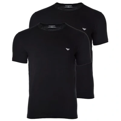 Afbeelding van Emporio Armani 2P O hals shirts stretch zwart L