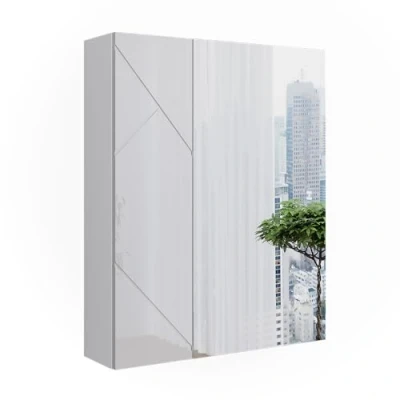 Afbeelding van Vicco Irma Badkamerspiegelkast 60 x 75 cm Wit/wit hoogglans