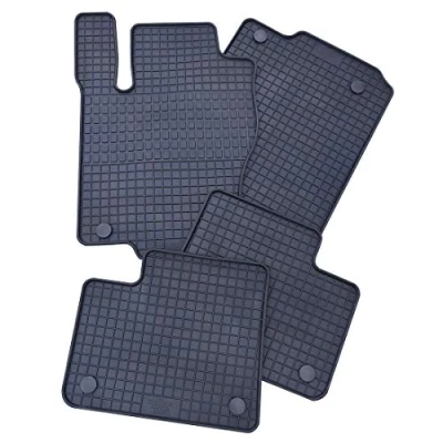 Afbeelding van Petex 41510 Vloermatset Rubber voor en achter 4 zwart