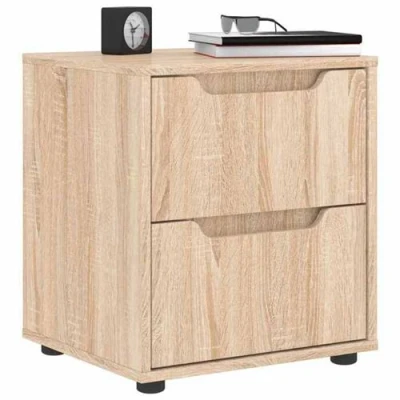 Image de vidaXL Table de chevet VISNES chêne sonoma 45x40x50 cm bois ingénierie4108283