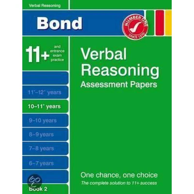 Afbeelding van Bond Verbal Reasoning Assessment Papers 10 11+ Years Book 2