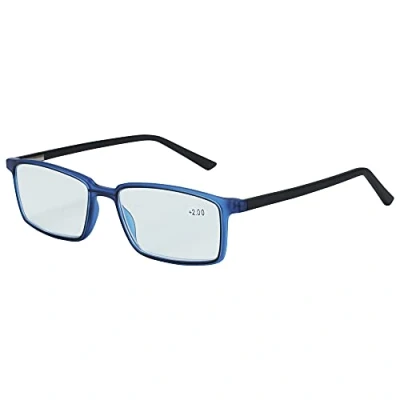 Afbeelding van ZENOTTIC Leesbril, Blauw lichtblokkering, licht, klassiek, modieus, elegant, voor mannen en vrouwen,