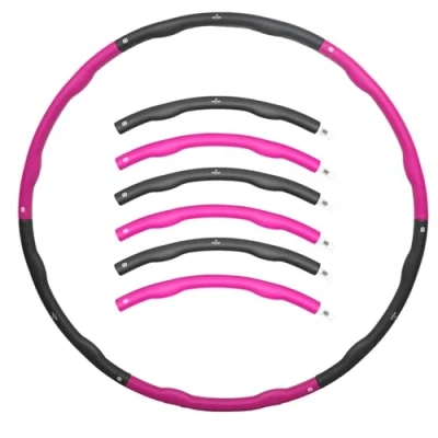 Afbeelding van Matchu Sports Fitness hoelahoep Waist trainer Weighted hula hoop Buikspieren 1.2 KG Ø 100 cm Paars/Grijs