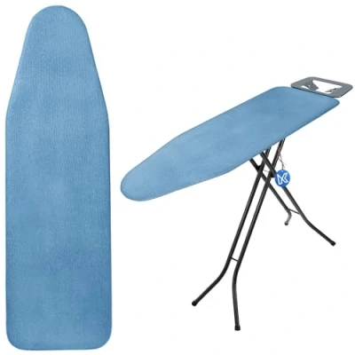 Afbeelding van KADAX Strijkplankovertrek met teflon coating, strijkplankovertrek, stoomstrijkijzer, vervangende hoes sponsvulling (blauw)
