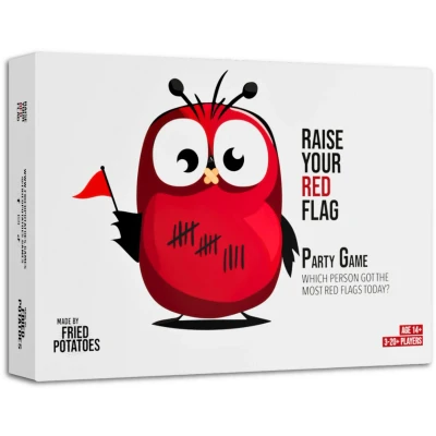 Afbeelding van Raise Your Red Flag: Originele Editie Party Game &amp; Ultieme IJsbreker Ontdek Wie De Meeste Flags Heeft Engelstalig Kerstcadeau