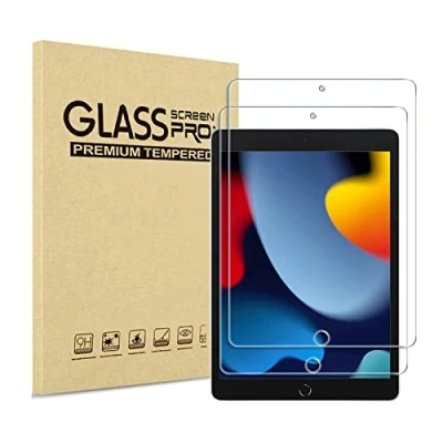 Afbeelding van XZC 2 stuks displaybeschermfolies compatibel met iPad 9e generatie/iPad 8e 7e generatie 10,2 inch (model 2021/2020/2019) (schermbeschermer)