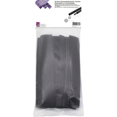 Afbeelding van TRU COMPONENTS T1902CA043 Krimpkous assortiment Zwart 12 mm 4 Krimpverhouding:3:1 15 stuk(s)