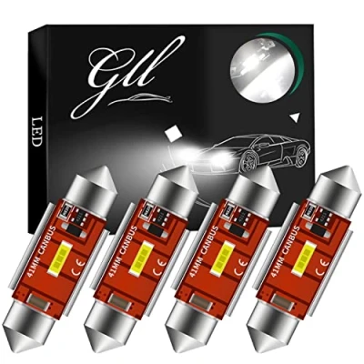 Afbeelding van GLL 41MM C5W LED Canbus CSP 1860 1SMD 650 Lumen Voor Auto Lichten Kentekenplaatlampen Buiten Parkeerlicht Kofferbak Licht Lichtkoepel