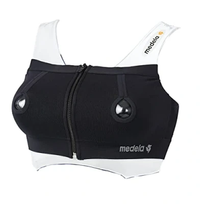Afbeelding van Medela Kolfbh handsfree kolven Easy Expression Bustier Kolf bh Maat S Zwart